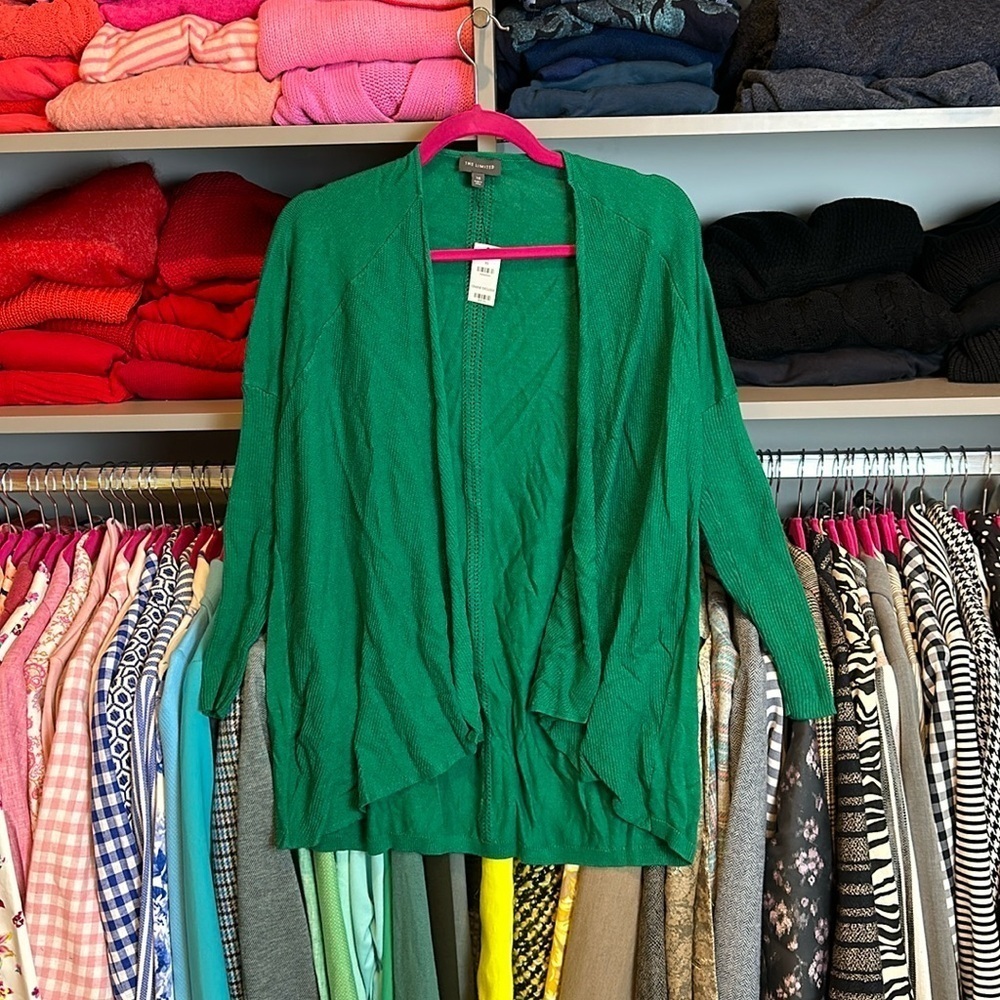The Limited open front long sleeve cardigan size XS NWT